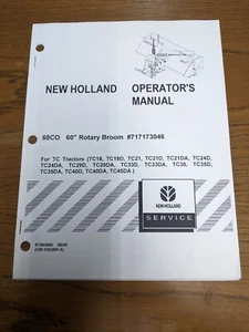 New Holland 60" Rotary Broom For TC Tractors Operators Manual - Picture 1 of 6