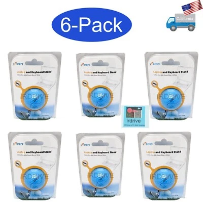 6-PACK: Logisys Blue Golf Ball Anti-Slip Notebook,Keyboard, Cellphone Tilt Stand - Image 1 of 4