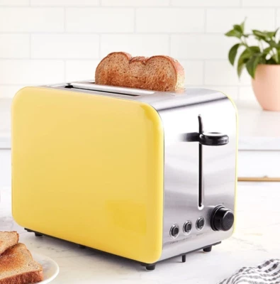 Tostadora Kate Spade New York Todo en Buen Gusto 2 Rebanadas, Amarilla *NUEVA* Foto 1 de 3