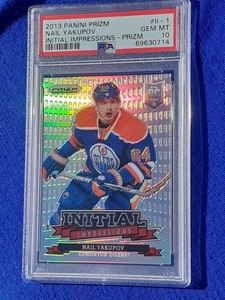 PSA10 GEM MINT 2013 Panini Prizm - NAIL YAKUPOV - INITIAL IMPRESSIONS-PRIZM -RC-