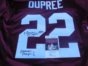 Camiseta firmada por Marcus Dupree Oklahoma OU Sooners talla XL con certificado de autenticidad Sooner Magic JSA - Imagen 1 de 3