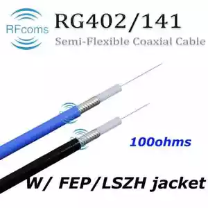 RG402 141 Semi flexible Coaxial Cables MF402 141-100 0.141'' 100 Ohm Cable 1M - Picture 1 of 23