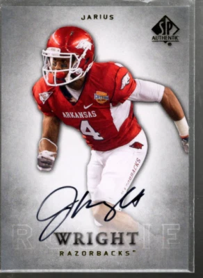 B1151- 2012 SP Authentic Autographs #105 Jarius Wright SP Auto SAMPLE PIC - Image 1 of 2