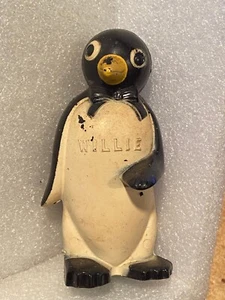 1 Vintage Kool Cigarettes Willie Penguin Plastic Salt Shaker w/Paint Wear cc1 - Picture 1 of 7