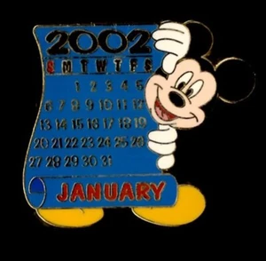 Disney Mickey Calendar Pin January 2002 - Picture 1 of 4