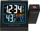616-146 Color Projection Alarm Clock with Outdoor Temperature & Charging USB Por