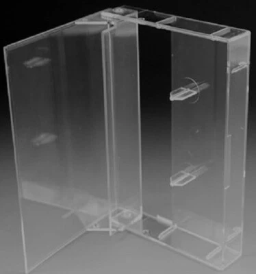 T WAVETREE Cassette Case Single - Clear Front and Rear with Star Pins - New See Photos