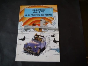 TINTIN PUBLICITÉ CITROËN LES AVENTURES DE LA 2 CV ET DE L'HOMME DES NEIGES 1986 - Picture 1 of 1