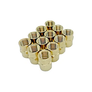 Paquete de 12 accesorios, accesorios de tubería de latón, acoplamiento 1/2" x 1/2" NPT hembra - Imagen 1 de 2