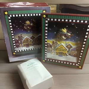 Vintage Mr. Christmas Mummford Snowing Scenes Animated Musical 2000 Box Snowman - Picture 1 of 18