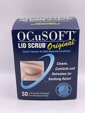 OCuSOFT Lid Scrub Original Pre-Moistened Pads Eyelids Cleanser 30 Pads Ex 04/26