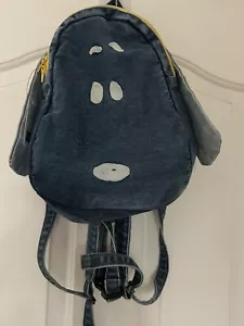 Snoopy Denim Back pack Limited Edition From Japan - Picture 1 of 8