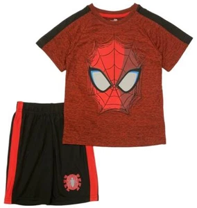 Marvel Avengers ☆ Spiderman Jungen Poly T-Shirt & Shorts Set ☆ Spider-Man Outfit - Bild 1 von 1