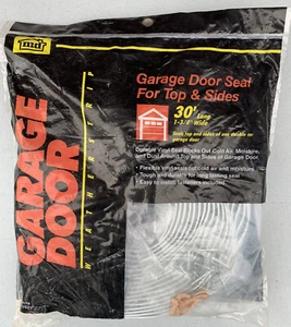 M-D Building Products 03822 White Extruded Vinyl Strip Garage Door Seal 30 L ft. - Picture 1 of 2