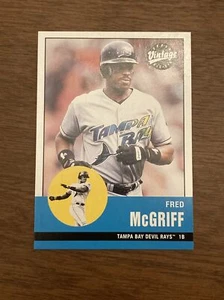 2001 Upper Deck Vintage Tampa Bay Devil Rays Baseballkarte #42 Fred McGriff - Bild 1 von 2