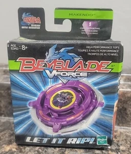 * Rare Beyblade V Force Makendo Let It Rip 2003 Hasbro Sealed Attack Type 9 C2 - Picture 1 of 4