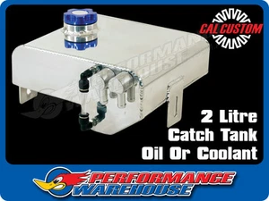 Cal Custom 2 Litre Rectangular Stepped Polished Aluminium Catch Tank - Picture 1 of 2
