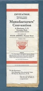 1918 NH Manufacturers Assn. Convention State Armory Pleasant St Manchester NH - Picture 1 of 5