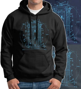 Doctor Dr Vitruvian Police Box Da Vinci Juniors T-Shirt Police Box Dalek SciFi - Picture 1 of 16