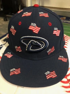 Arizona Diamondbacks MLB July 4th Independence Day America USA Flags Fit Hat Cap - Picture 1 of 3