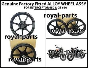 Company Fitted "Alloy Wheel Pair" Fit For Royal Enfield Interceptor 650 & GT 650 - Picture 1 of 17