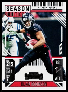 2024 Panini Contenders Season Ticket - Bijan Robinson #6 - Atlanta Falcons - Picture 1 of 2