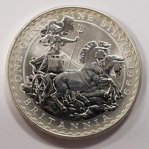 1999 1 oz Silver 2 Pounds UK Great Britain Britannia - SKU-U2581 - Picture 1 of 4