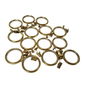 Pottery Barn Slim Quiet-Glide Gardinenringe - 14er Set Messing - Bild 1 von 2