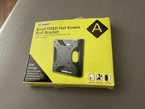 Technika Small Fixed Flat Screen TV Wall Bracket Mount 10" - 23" e.g. 19 22 inch - Picture 1 of 2