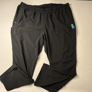 Carhartt Adult Scrub Pants Size 3XL Petite Black Drawstring Multi-Pockets Flaws - Picture 1 of 14