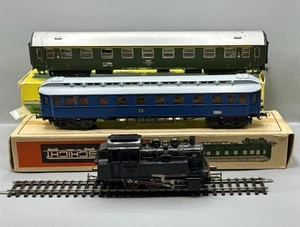 Piko BR80 2101 Modelleisenbahn + 2x Schicht Personenwaggon Beleuchtet H0!! - Bild 1 von 7