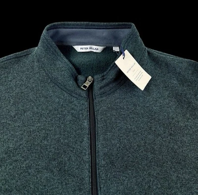Peter Millar Crown Sport Cremallera Completa Jersey Rendimiento Polar Chaleco Chaqueta 2XL Balsa Foto 1 de 4