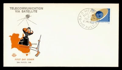 DR WHO 1968 AUSTRALIA FDC SPACE SATELLITE EXCELSIOR CACHET M47253 - Image 1 of 2