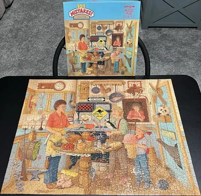 Vintage Springbok Puzzle (1987) “101 Mistakes-Grandma’s Kitchen” 500pc *COMPLETE - Image 1 of 4
