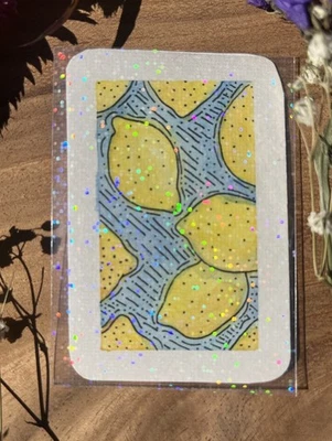 ACEO Original Artist Trading Cards Watercolor Comic Lemons - Image 1 of 3