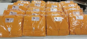 Lot of 20 Matte Gold 6'6"-6'8" Graduation Cap and Gown Ensembles 63" Length - Picture 1 of 3