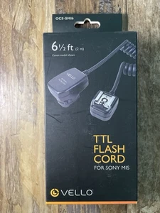 Vello TTL Flash Cord OCS-SM16 for Sony MIS Off-Camera Shoe 6.5ft - Picture 1 of 4