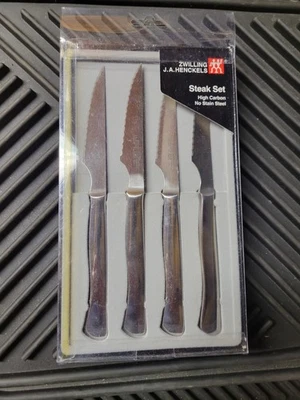 Conjunto de facas para bife serrilhadas de aço inoxidável ZWILLING 4 peças - Imagem 1 de 4