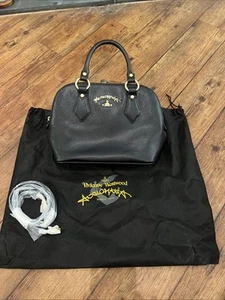 VIVIENNE WESTWOOD Anglomania Black Divina Bag Inc Strap & Dust Bag - Picture 1 of 14