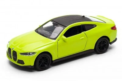 Welly BMW M4 verde lime scala 1:34 1:39 auto pressofusa da 4,5 pollici in... - Immagine 1 di 4