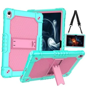Case for Onn. 10.1" Tablet Case (2024 Model / 100135925) Slim Heavy Green/Pink - Picture 1 of 8