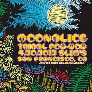 Moonalice Tribal Pow-Wow Poster Gary Houston M466 Lithograph 4.20.2012 - Picture 1 of 3