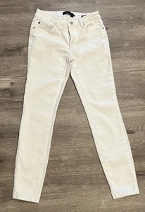 Tahari GIA Five Pocket Skinny Denim Jeans Size 2/26 White - Fit Solution - Picture 1 of 7