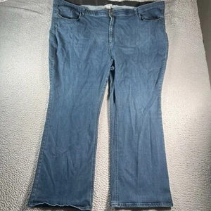 Catherines Pants Womens 34W Rayon Blend Blue Denim Casual Pockets Ladies - Picture 1 of 9