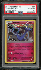 2016 POKEMON XY STEAM SIEGE 81 XERNEAS-HOLO-PSA 10 GEM MINT 💎