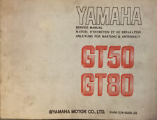 Yamaha genuine workshop manual supplement GT50. GT80. 1974
