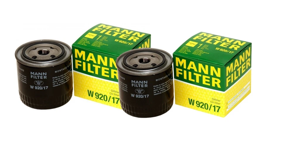 Juego de 2 filtros de aceite de motor Mann para Chrysler Dodge Ford Jeep Mitsubishi Volvo Foto 1 de 1