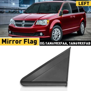 Left Fender Trim/Mirror Molding Flags Cover For Dodge 2008-2020 Grand Caravan - Picture 1 of 9