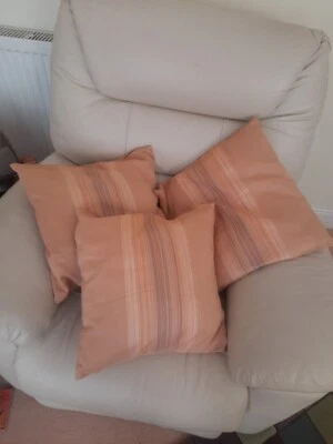 Cushions 3x Gold 45cmx45cm - Image 1 of 4