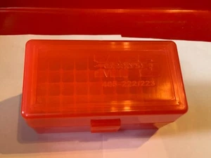 BERRY'S PLASTIC AMMO BOX (5) Red 50 ROUND 223, 556, 17 REM, 300 BLACKOUT - Picture 1 of 6